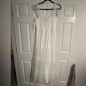 Trixxi White Textured Dress